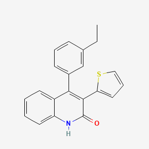 4-(3-ethylphenyl)-3-thiophen-2-yl-1H-quinolin-2-one