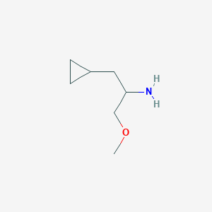 molecular formula C7H15NO B13877150 1-Cyclopropyl-3-methoxypropan-2-amine 