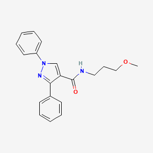 N-(3-methoxypropyl)-1,3-diphenylpyrazole-4-carboxamide