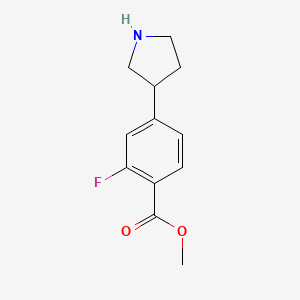 Methyl 2-fluoro-4-pyrrolidin-3-ylbenzoate