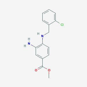 Methyl 3-amino-4-[(2-chlorophenyl)methylamino]benzoate