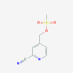 (2-Cyanopyridin-4-yl)methyl methanesulfonate