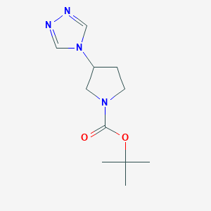 Tert-butyl 3-(1,2,4-triazol-4-yl)pyrrolidine-1-carboxylate