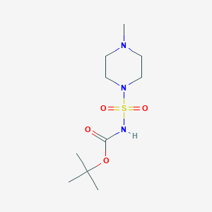 molecular formula C10H21N3O4S B13877274 tert-butyl N-(4-methylpiperazin-1-yl)sulfonylcarbamate 