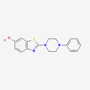 B1387728 2-(4-Phenylpiperazin-1-yl)benzo[d]thiazol-6-ol CAS No. 1105189-63-6