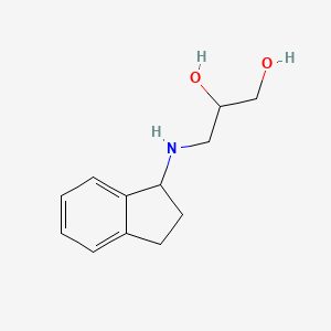 3-(2,3-dihydro-1H-inden-1-ylamino)propane-1,2-diol