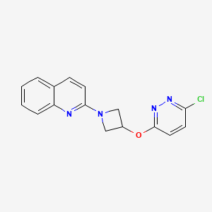 2-[3-(6-Chloropyridazin-3-yl)oxyazetidin-1-yl]quinoline