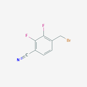 molecular formula C8H4BrF2N B13877339 4-(Bromomethyl)-2,3-difluorobenzonitrile CAS No. 510772-87-9