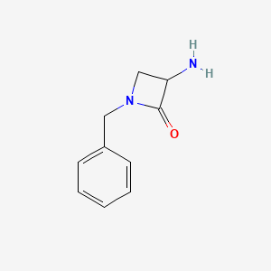 molecular formula C10H12N2O B13877341 3-Amino-1-benzylazetidin-2-one 