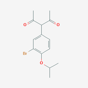 3-(3-Bromo-4-propan-2-yloxyphenyl)pentane-2,4-dione