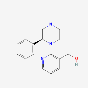 (S)-1-(3-hydroxymethyl-2-pyridyl)-4-methyl-2-phenylpiperazine