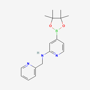 molecular formula C17H22BN3O2 B13877401 N-(pyridin-2-ylmethyl)-4-(4,4,5,5-tetramethyl-1,3,2-dioxaborolan-2-yl)pyridin-2-amine 