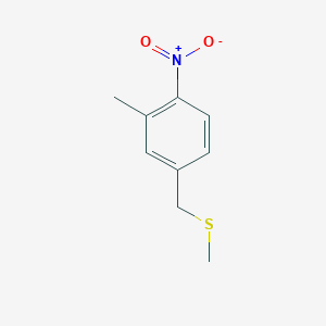 2-Methyl-4-(methylsulfanylmethyl)-1-nitrobenzene