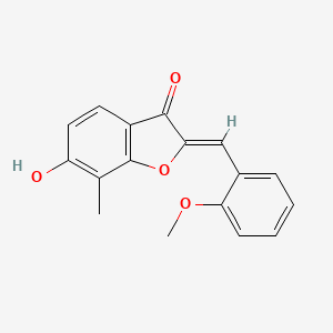 (2Z)-6-hydroxy-2-(2-methoxybenzylidene)-7-methyl-1-benzofuran-3(2H)-one