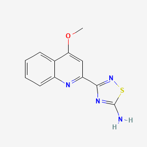 3-(4-Methoxyquinolin-2-yl)-1,2,4-thiadiazol-5-amine