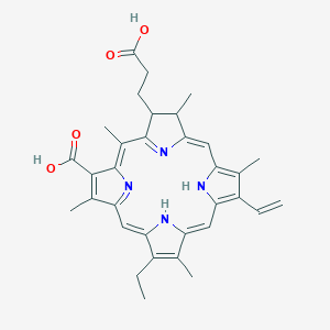 18-(2-Carboxyethyl)-12-ethenyl-7-ethyl-3,8,13,17,20-pentamethyl-17,18,22,23-tetrahydroporphyrin-2-carboxylic acid