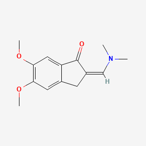 (2Z)-2-[(dimethylamino)methylene]-5,6-dimethoxyindan-1-one