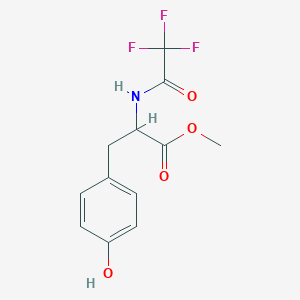 molecular formula C12H12F3NO4 B13877450 (S)-Methyl 3-(4-hydroxyphenyl)-2-(2,2,2-trifluoroacetamido)propanoate 