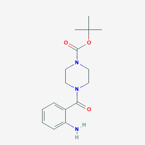 molecular formula C16H23N3O3 B1387747 Tert-butyl 4-[(2-aminophenyl)carbonyl]piperazine-1-carboxylate CAS No. 889125-00-2