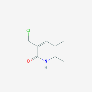 3-(chloromethyl)-5-ethyl-6-methyl-1H-pyridin-2-one