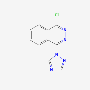 molecular formula C10H6ClN5 B13877490 1-chloro-4-(1H-1,2,4-triazol-1-yl)Phthalazine 