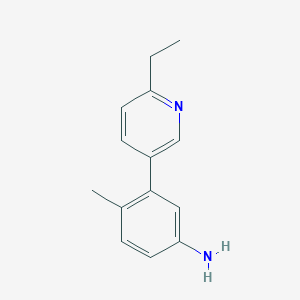 3-(6-Ethylpyridin-3-yl)-4-methylaniline