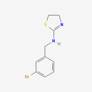 molecular formula C10H11BrN2S B13877509 N-[(3-bromophenyl)methyl]-4,5-dihydro-1,3-thiazol-2-amine 