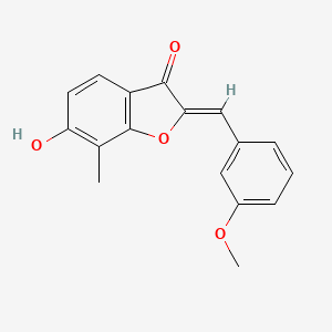 (2Z)-6-hydroxy-2-(3-methoxybenzylidene)-7-methyl-1-benzofuran-3(2H)-one