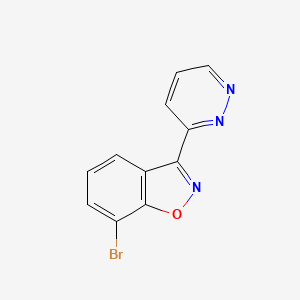 7-Bromo-3-pyridazin-3-yl-1,2-benzoxazole