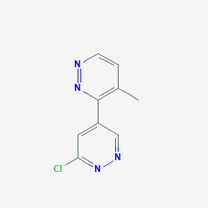 molecular formula C9H7ClN4 B13877525 6'-Chloro-4-methyl-3,4'-bipyridazine 