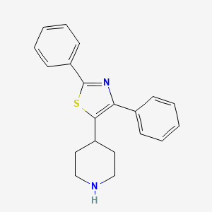 molecular formula C20H20N2S B13877535 2,4-Diphenyl-5-piperidin-4-yl-1,3-thiazole 