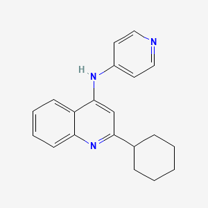 2-cyclohexyl-N-pyridin-4-ylquinolin-4-amine