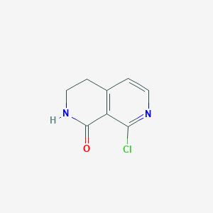 molecular formula C8H7ClN2O B13877595 8-Chloro-3,4-dihydro-2,7-naphthyridin-1(2H)-one 