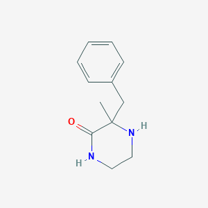 molecular formula C12H16N2O B13877596 3-Benzyl-3-methylpiperazin-2-one 