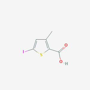 molecular formula C6H5IO2S B13877598 5-Iodo-3-methylthiophene-2-carboxylic acid 