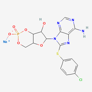 molecular formula C16H14ClN5NaO6PS B13877628 8-CPT-cAMP (sodium salt) 