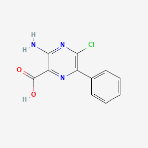 3-Amino-5-chloro-6-phenylpyrazine-2-carboxylic acid