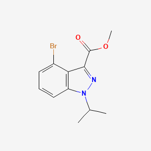 methyl 4-bromo-1-(propan-2-yl)-1H-indazole-3-carboxylate