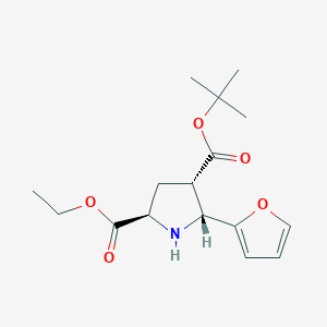 4-Tert-butyl 2-ethyl (2R,4R)-5-(2-furyl)-pyrrolidine-2,4-dicarboxylate