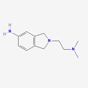 molecular formula C12H19N3 B13877737 2-[2-(Dimethylamino)ethyl]-1,3-dihydroisoindol-5-amine 