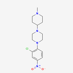 1-(2-Chloro-4-nitrophenyl)-4-(1-methylpiperidin-4-yl)piperazine