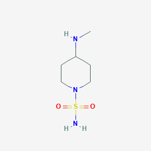 molecular formula C6H15N3O2S B13877749 4-(Methylamino)piperidine-1-sulfonamide 