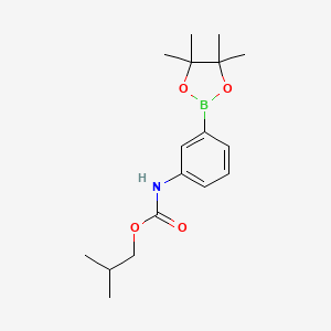 2-methylpropyl N-[3-(4,4,5,5-tetramethyl-1,3,2-dioxaborolan-2-yl)phenyl]carbamate