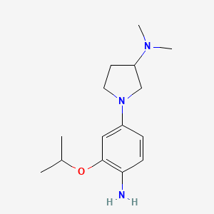 1-(4-amino-3-propan-2-yloxyphenyl)-N,N-dimethylpyrrolidin-3-amine