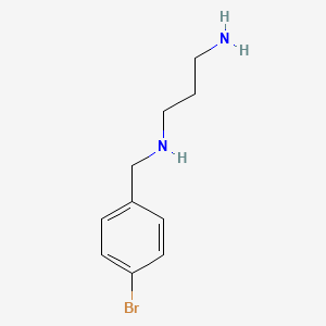 N'-[(4-bromophenyl)methyl]propane-1,3-diamine