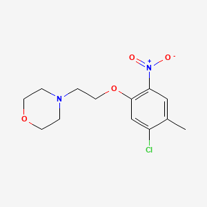 molecular formula C13H17ClN2O4 B13877837 4-[2-(5-chloro-4-methyl-2-nitrophenoxy)ethyl]Morpholine 