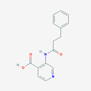 molecular formula C15H14N2O3 B13877850 3-(3-Phenylpropanoylamino)pyridine-4-carboxylic acid 