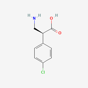 molecular formula C9H10ClNO2 B1387788 (R)-3-Amino-2-(4-chloro-phenyl)-propionic acid CAS No. 1001227-79-7