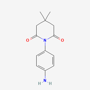 1-(4-Aminophenyl)-4,4-dimethylpiperidine-2,6-dione