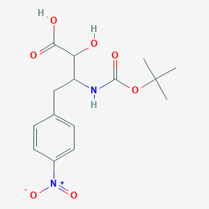 molecular formula C15H20N2O7 B13877923 (2S,3R)-3-{[(tert-butoxy)carbonyl]amino}-2-hydroxy-4-(4-nitrophenyl)butanoic acid 